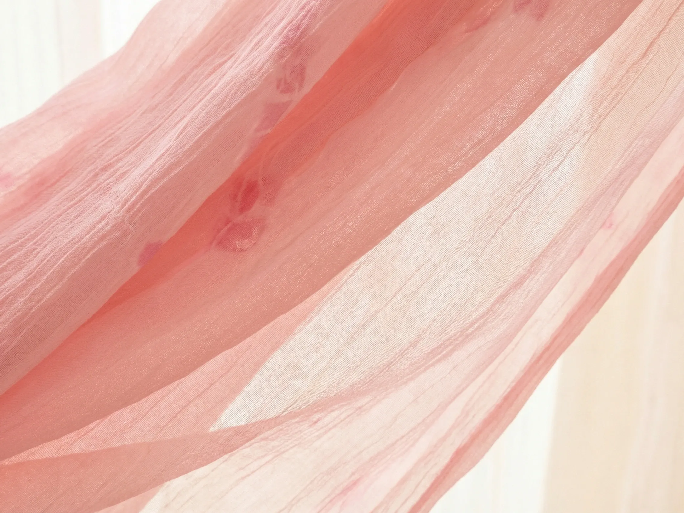 Close-up of georgette fabric used in premium Laddu Gopal poshak at Gopalji Fashion