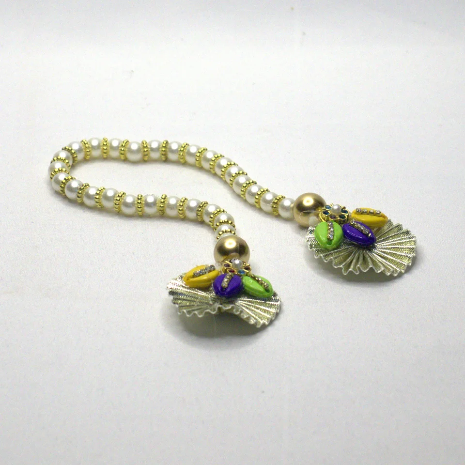 Vibrant Pink Net with Shell Work - Patka