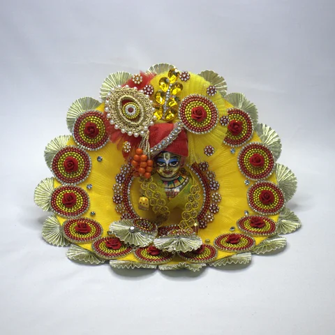 Yellow Net Sequin - Main