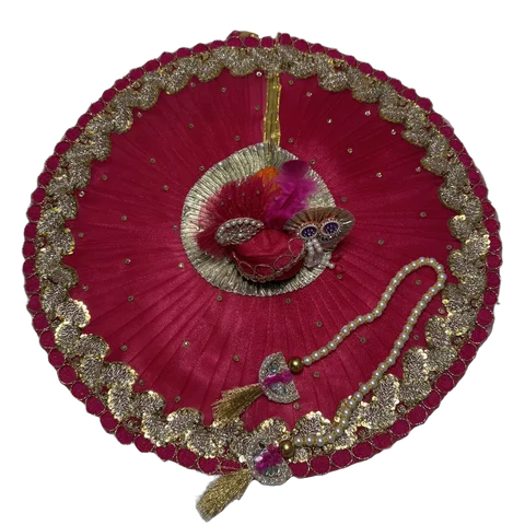 Magenta Net Golden Lace - Main