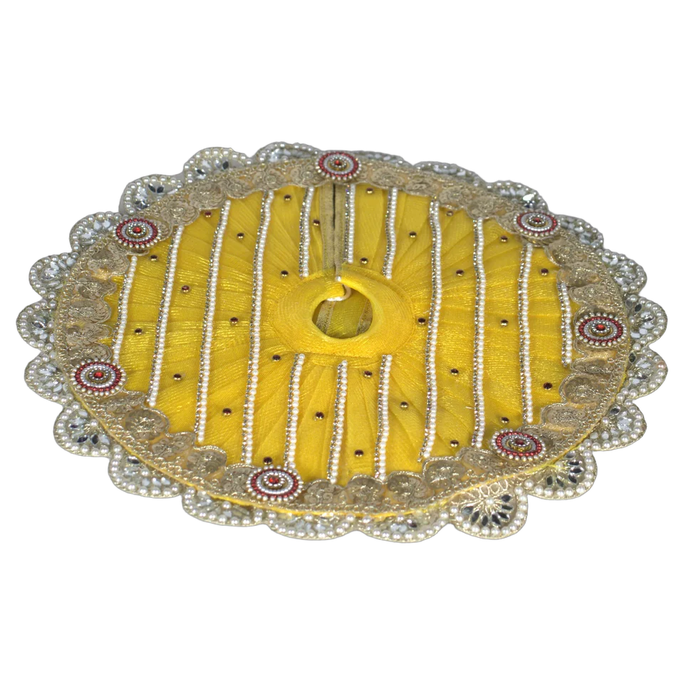 Yellow Net Mirror Pearl - Dress